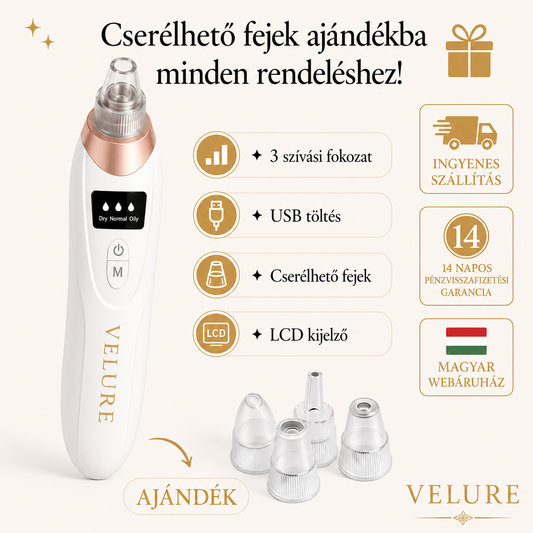 Velure DermLift™ - Mikrorezgéses Mitesszer Eltávolító